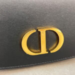 Christian Dior Small 30 Montaigne Avenue Top Handle Bag Black